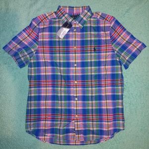 Ralph Lauren plaid short sleeve button up